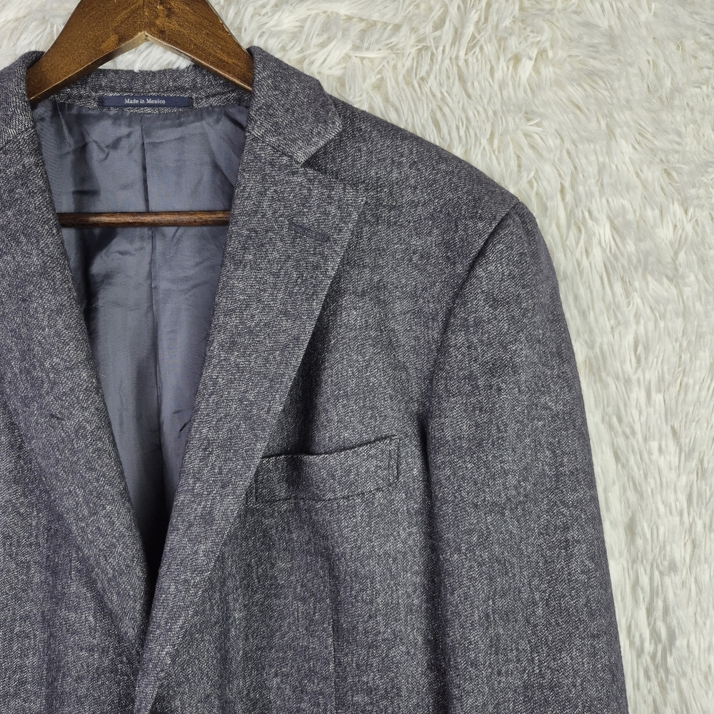 Ermenegildo "Z" Zegna Light 42L Charcoal Soft Wool Cashmere Blazer Quiet Luxury - Picture 2 of 14